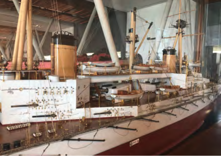Sultan Osman-ı Evvel gemisinin İstanbul Deniz Müzesi’nde bulunan maketi.